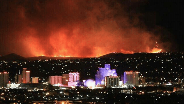 Bug Fire Reno wildfire damage