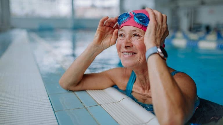 Woman Repeats Historic Swim at Refurbished Pool After 60 Years